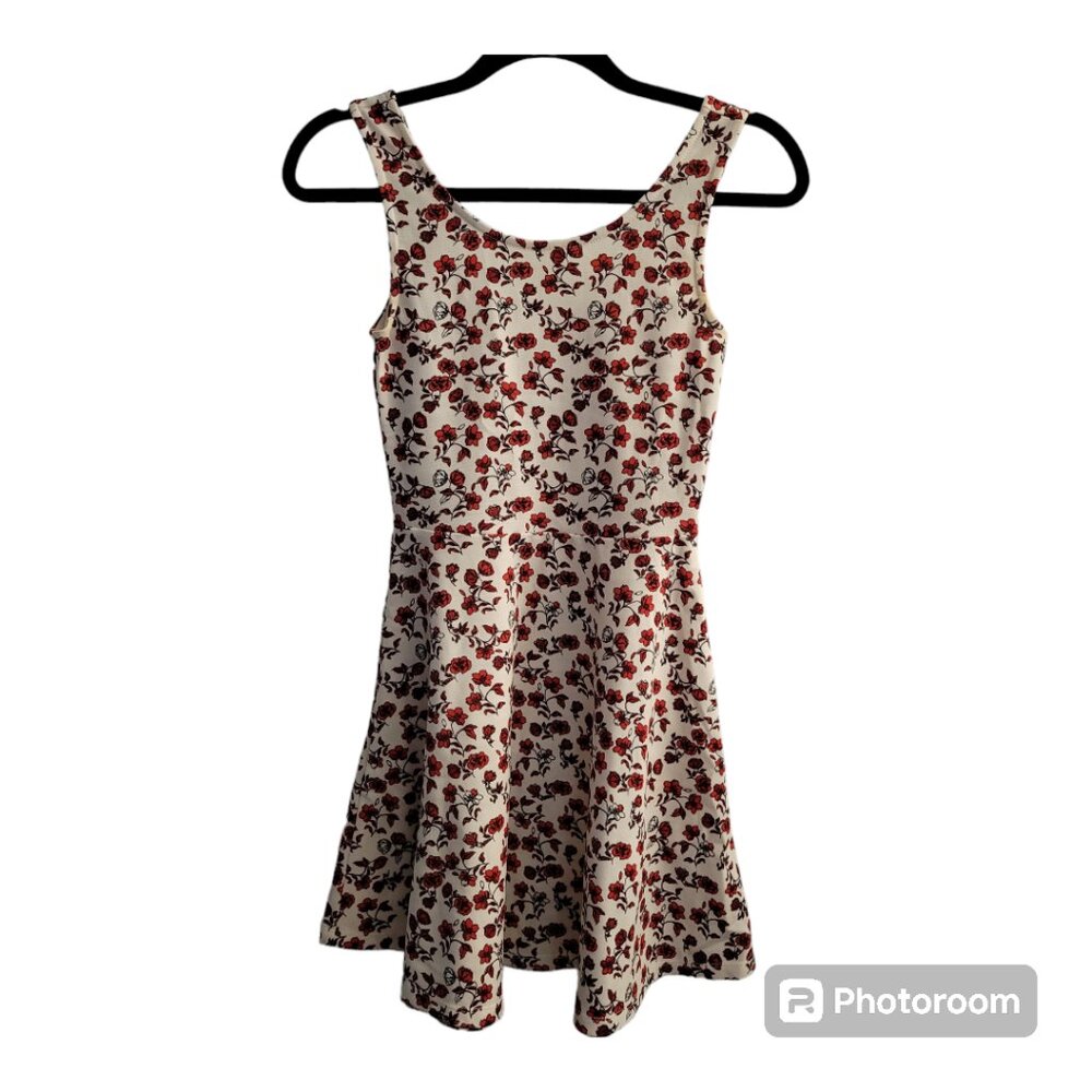 H&M Divided Red Floral Summer Dress
